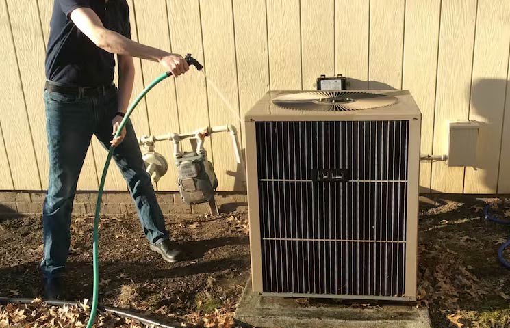 diy ac coil cleaning