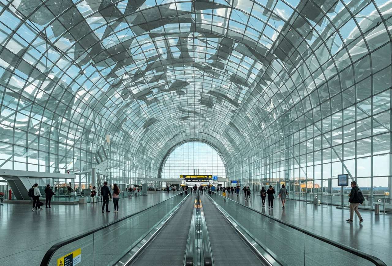 Glass Airport Terminal