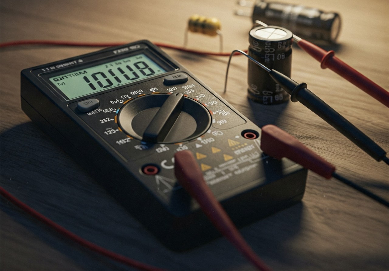 Multimeter Test Capacitor